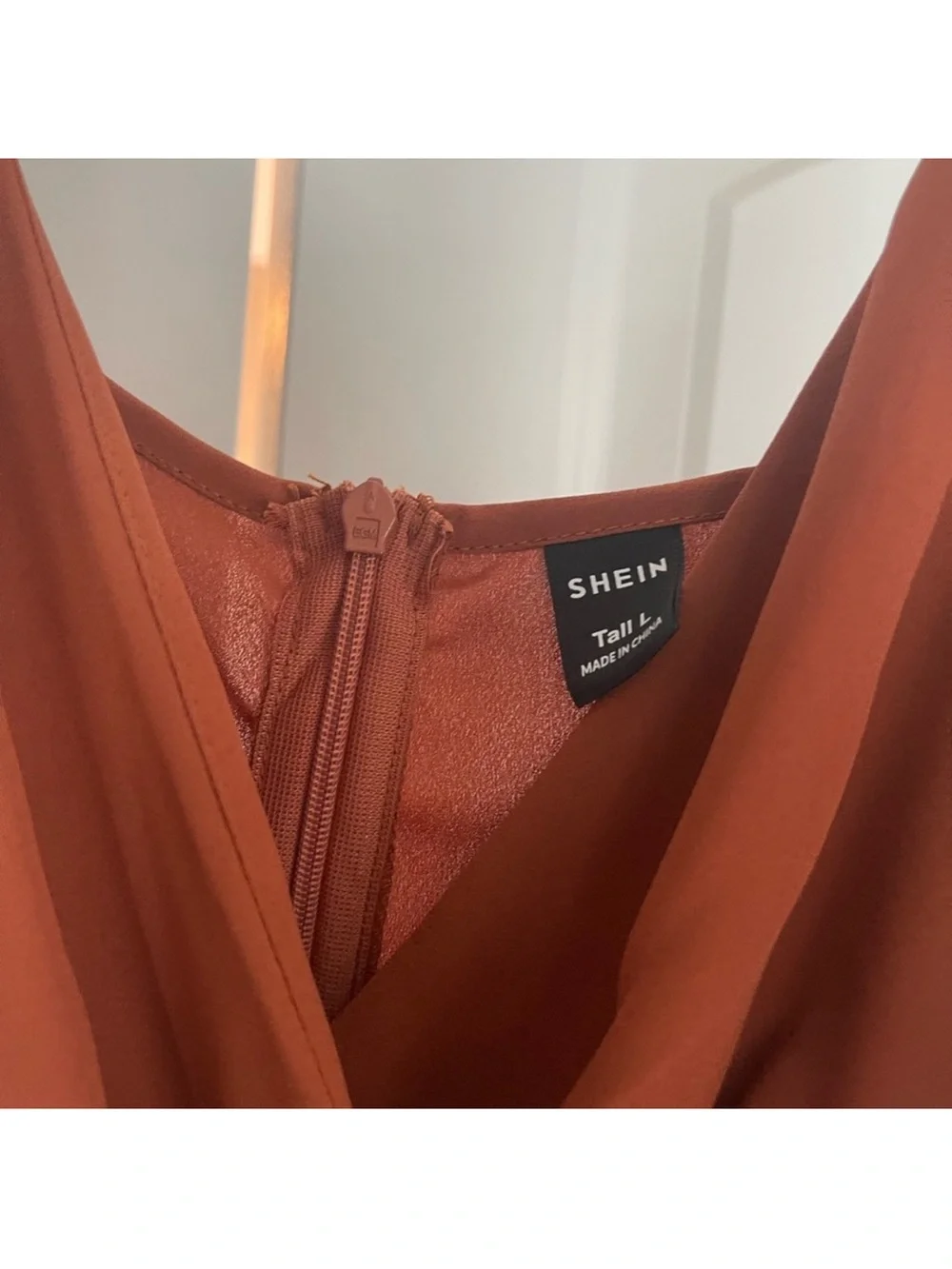 SHEIN Rust Spaghetti-Strap Maxi Dress - Picture 6 of 6